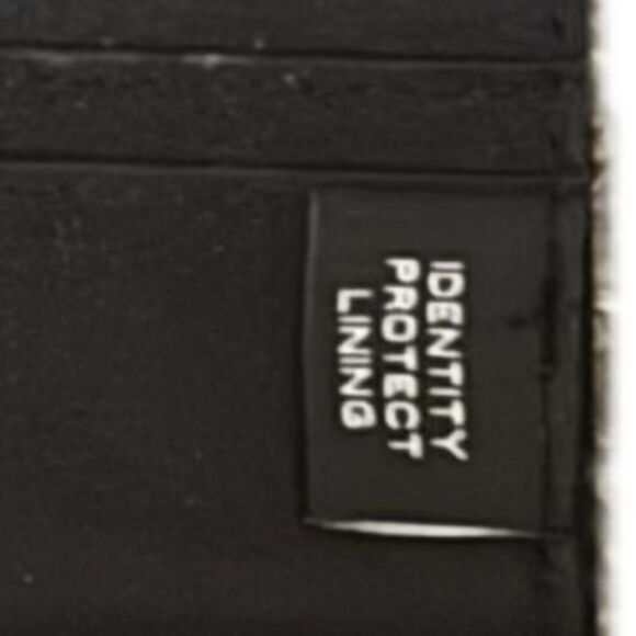 Tamari faux leather long trifold wallet with RFID protection - Picture 4 of 7